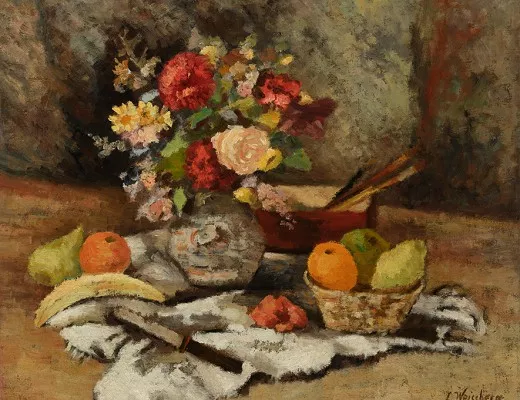 Nature morte aux fruits et aux fleurs